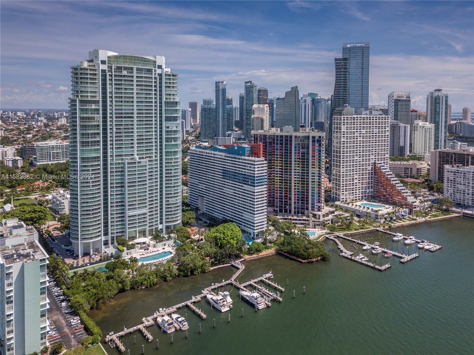 a view of a city with tall buildings