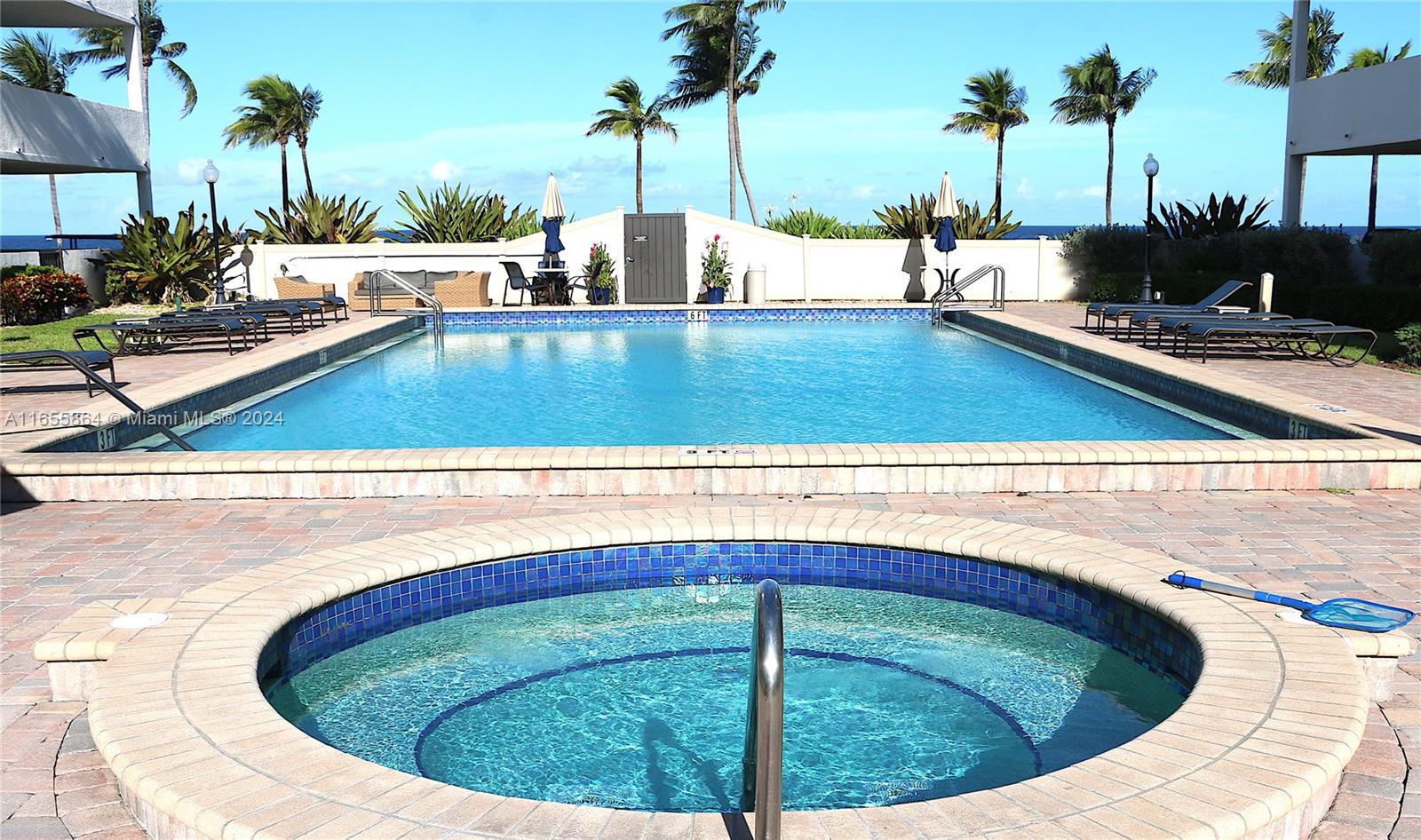 a view of a swimming pool