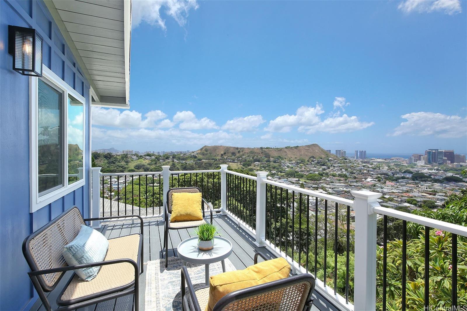 You are going to love this Pacific Heights property! This is Unit K with tree top views of  Diamond Head, Punchbowl and the Ocean!