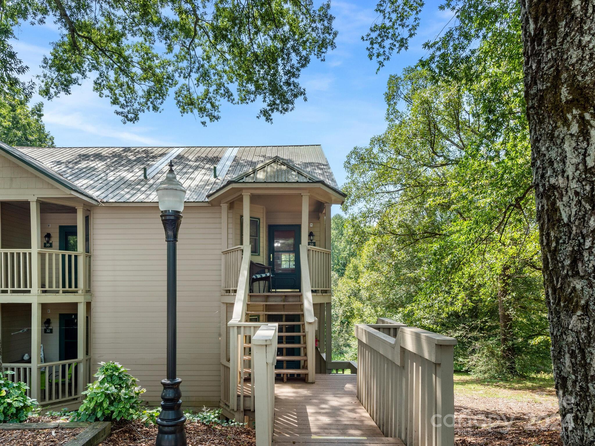 front view of a house with a porch