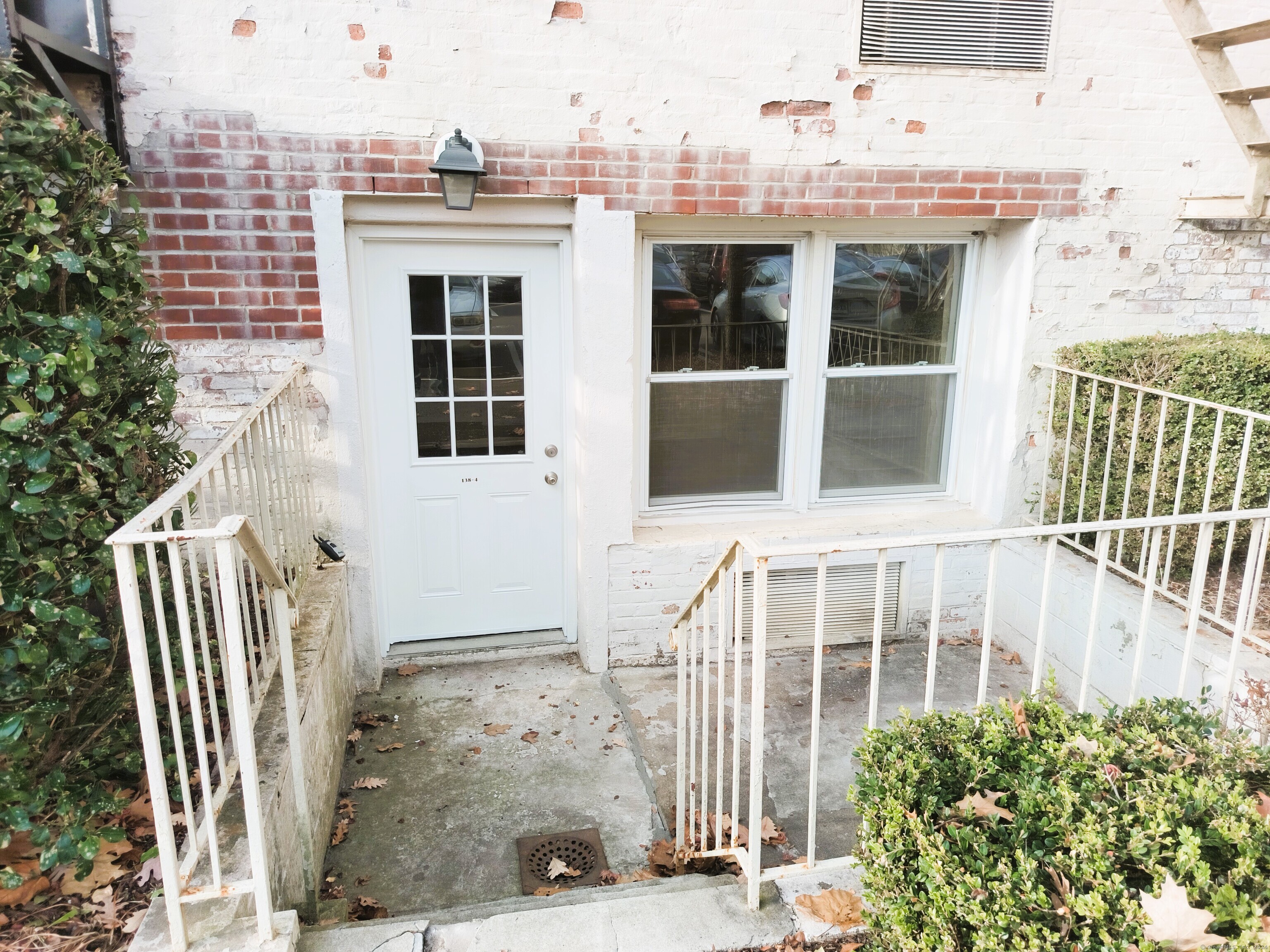 front view of a house with a window