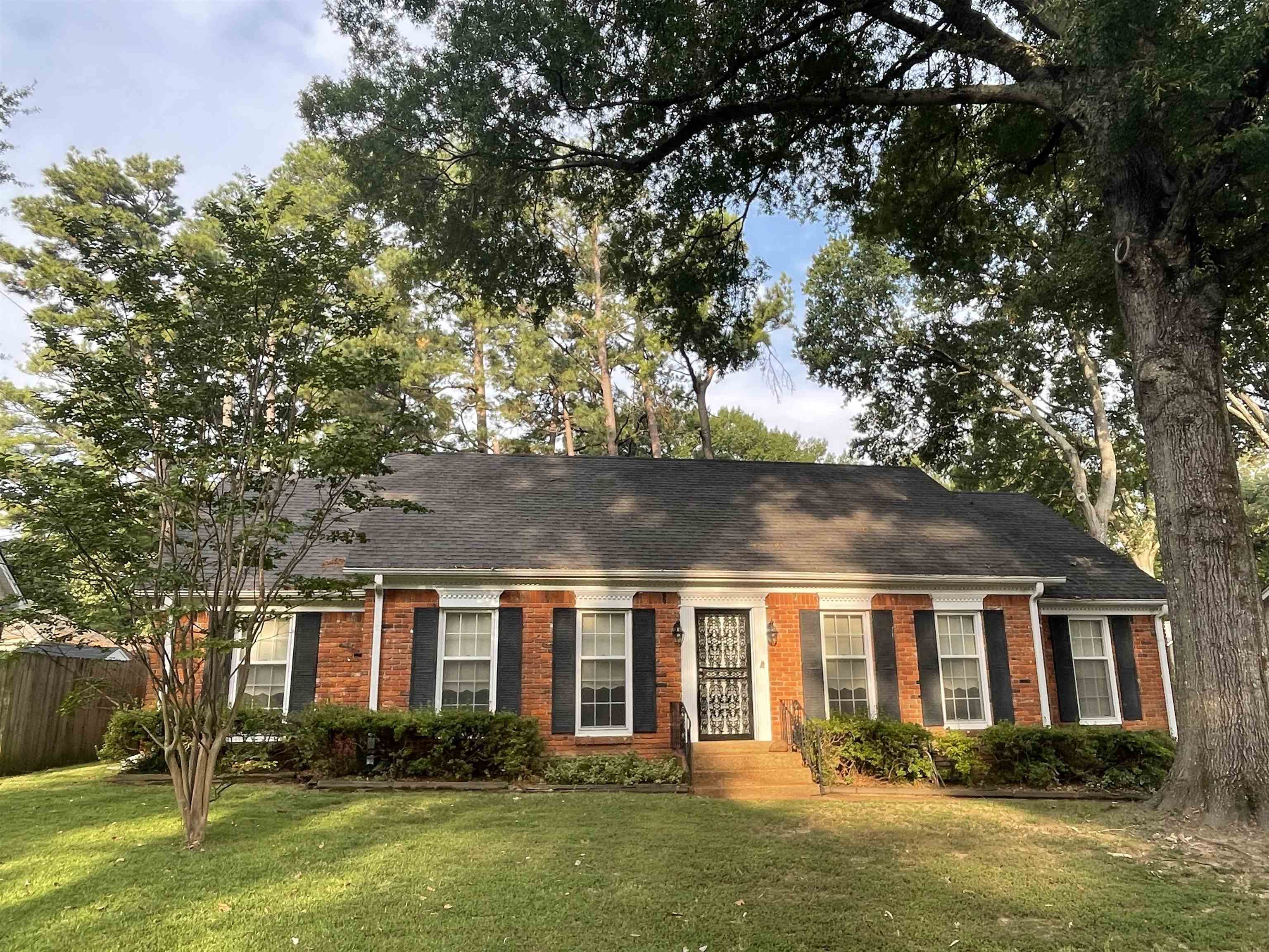 front view of house with a yard