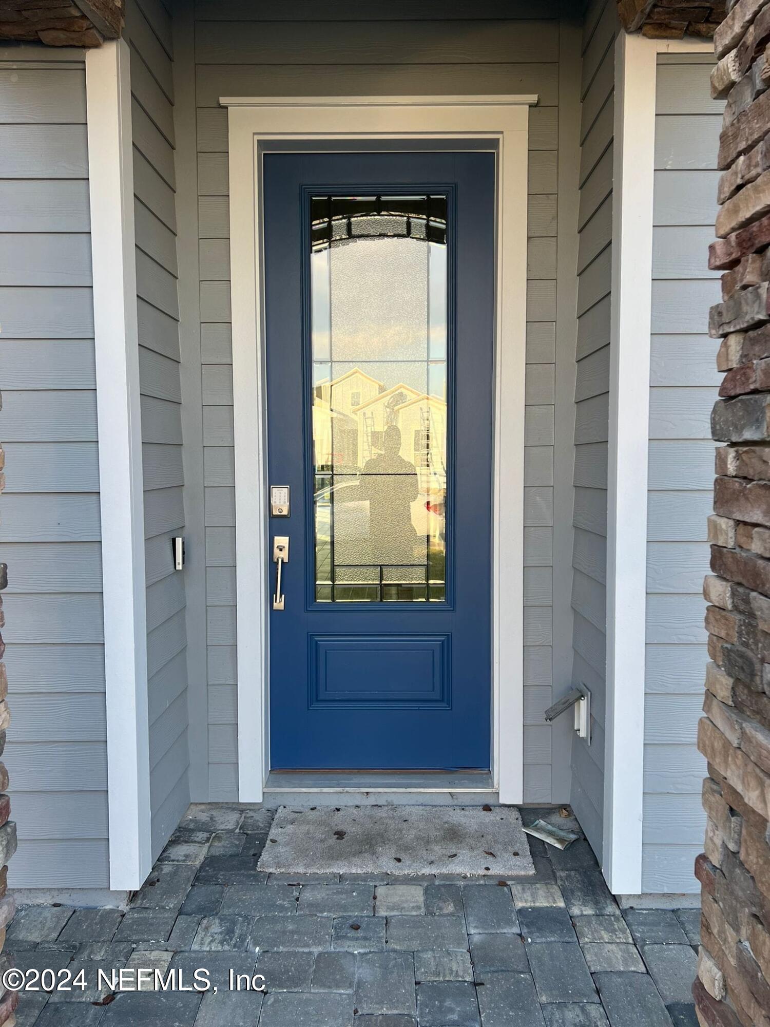 a view of an entrance door of the house