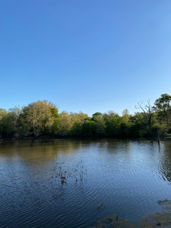 a view of a lake with houses