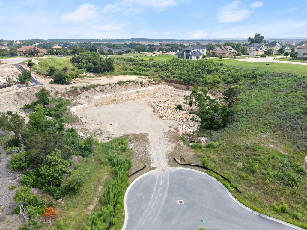 an aerial view of mountain with outdoor space