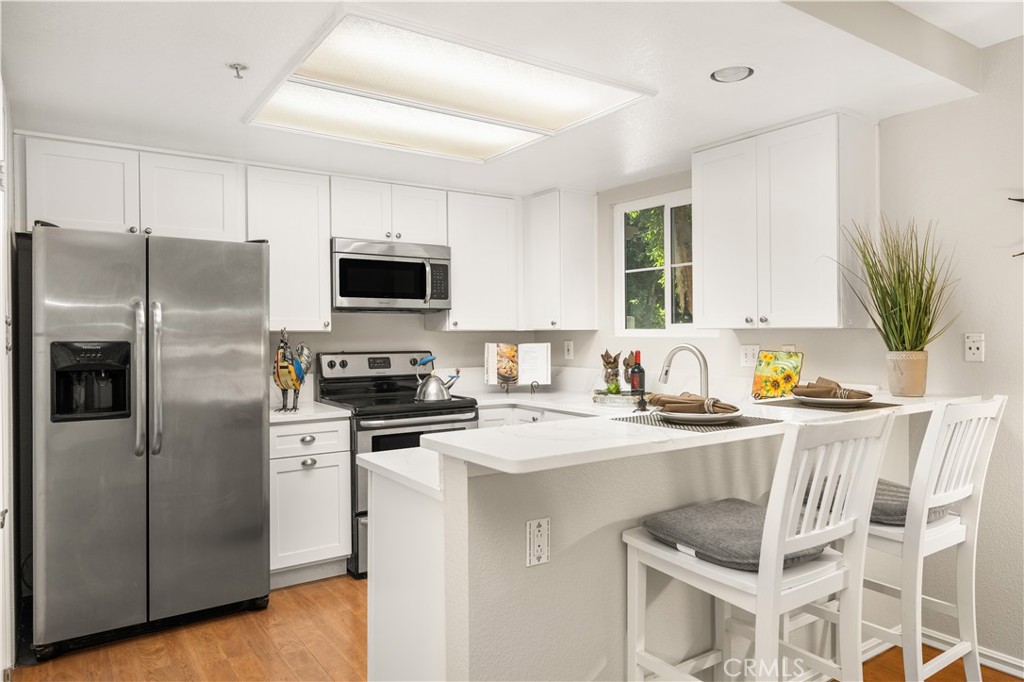 Remodeled kitchen with stainless steel appliances!