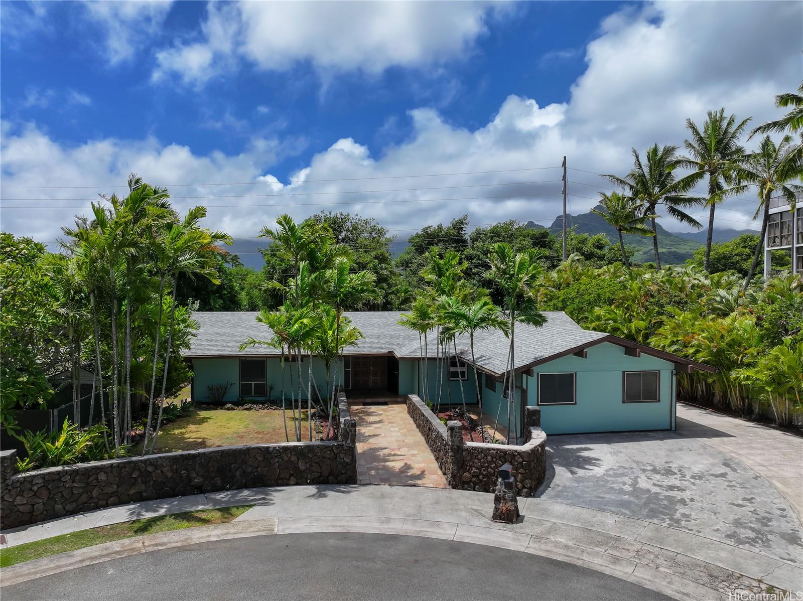 678 Auwina Street, Kailua, HI in desirable Kailua Estates neighborhood located on quiet cul-de-sac with backyard on Kawainui canal, lots of parking on property!