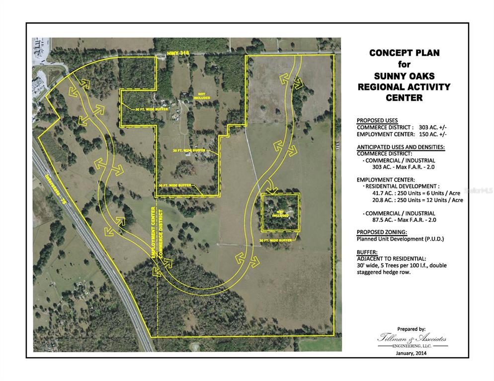 Concept Plan for Sunny Oaks Regional Activity Center