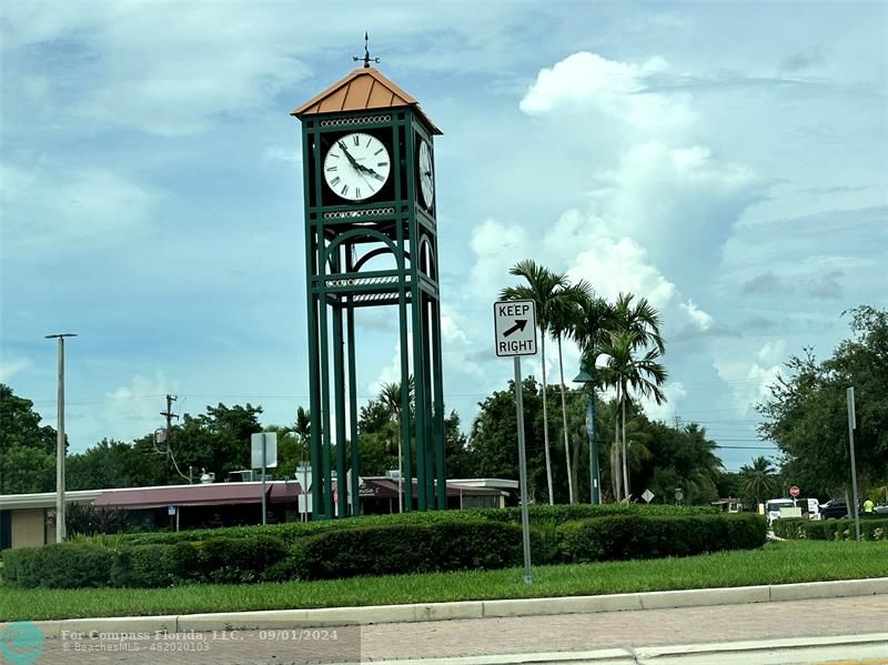 Clock Tower in front of complex