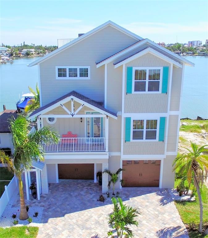 305 Harbor Drive in IRB - Front Elevation of the "Key West" Model