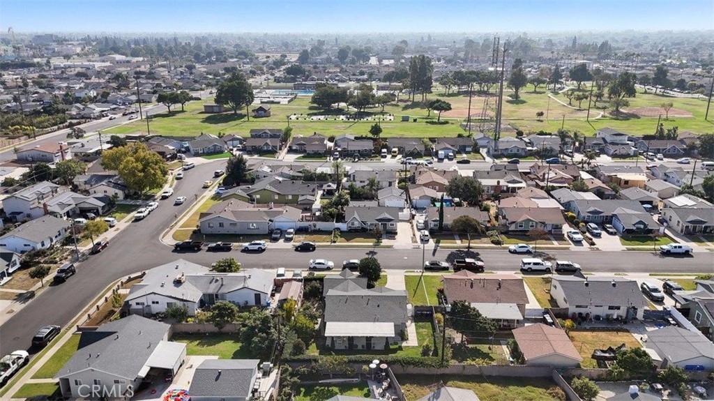 an aerial view of a city with big lake view and ocean view