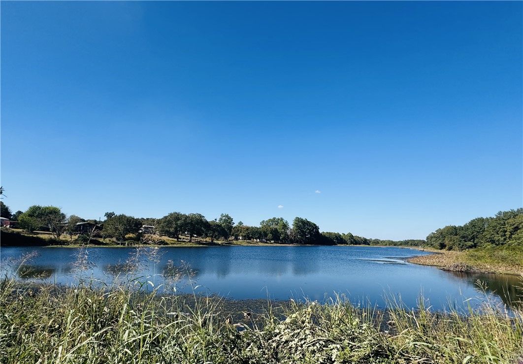 a view of lake with boats