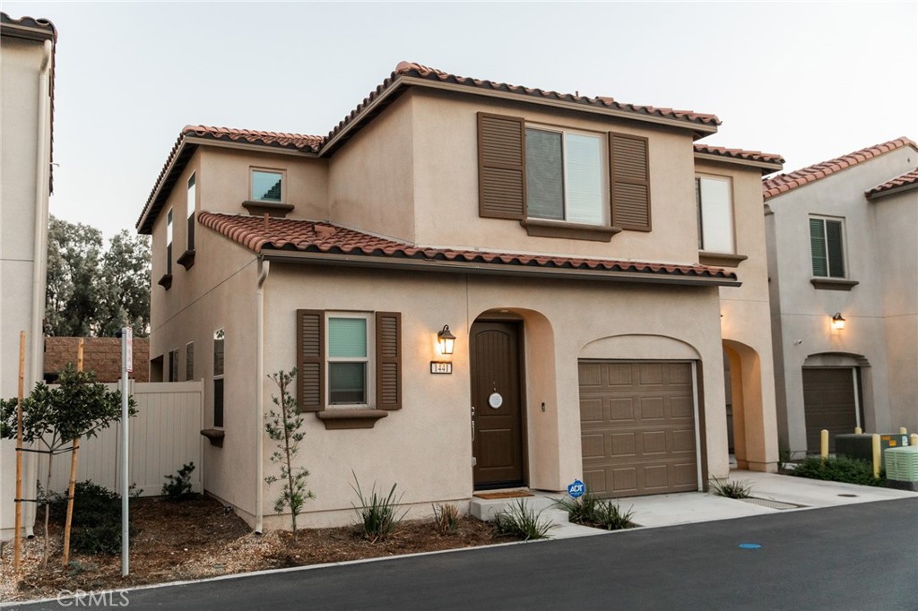 a front view of a house