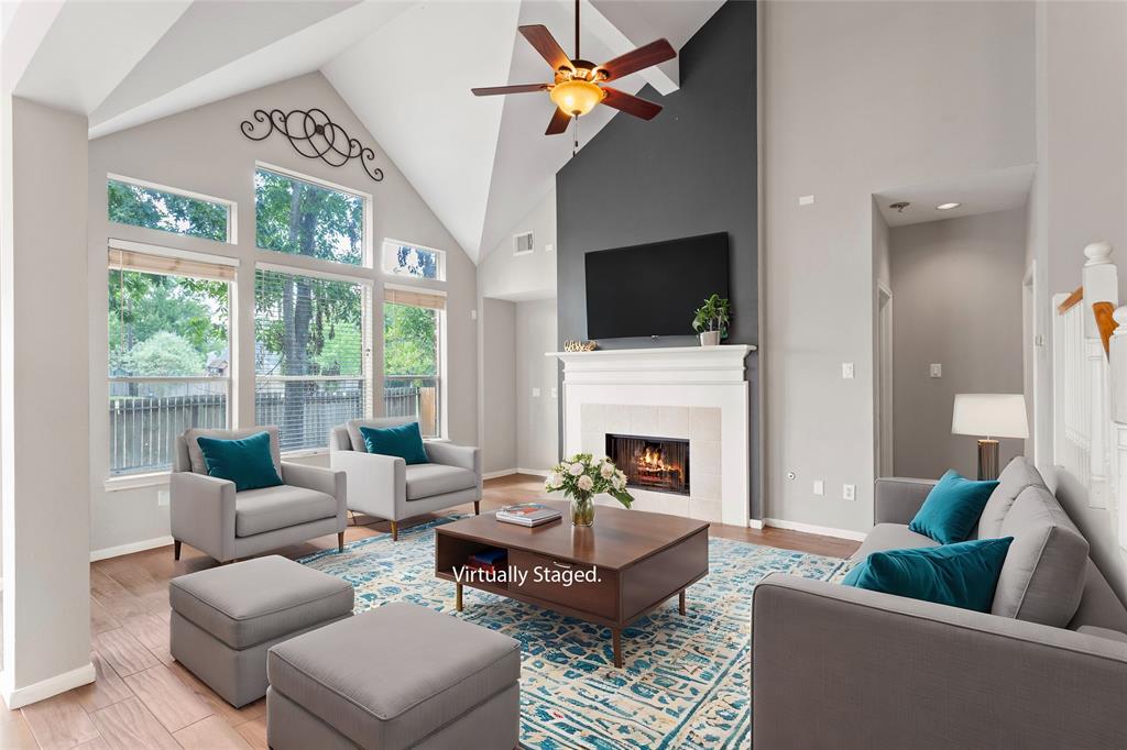 virtually staged living room to give you an idea of this beautiful space!