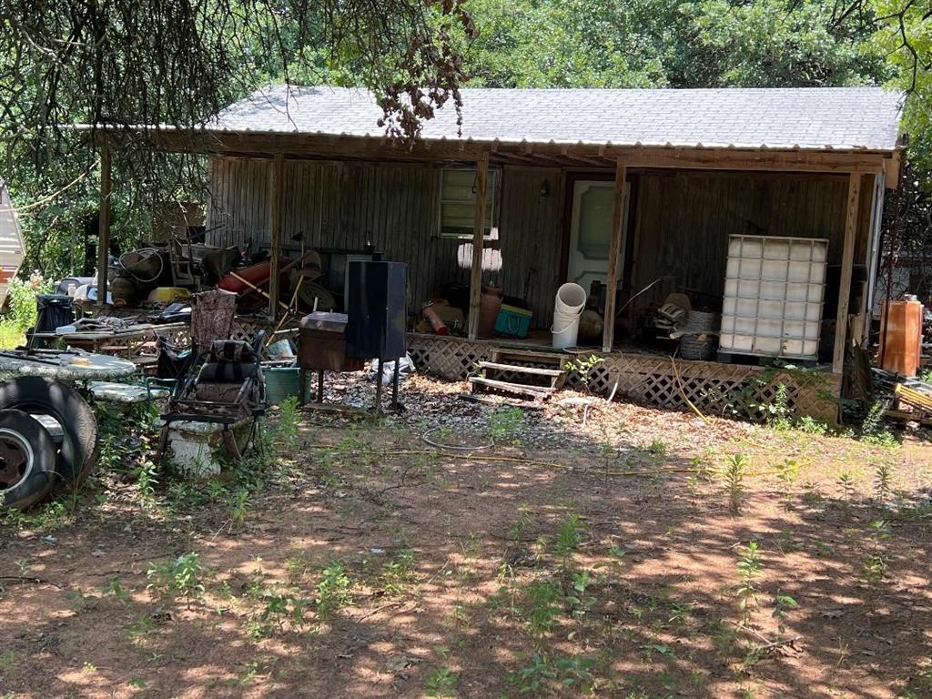 a view of outdoor space and deck area