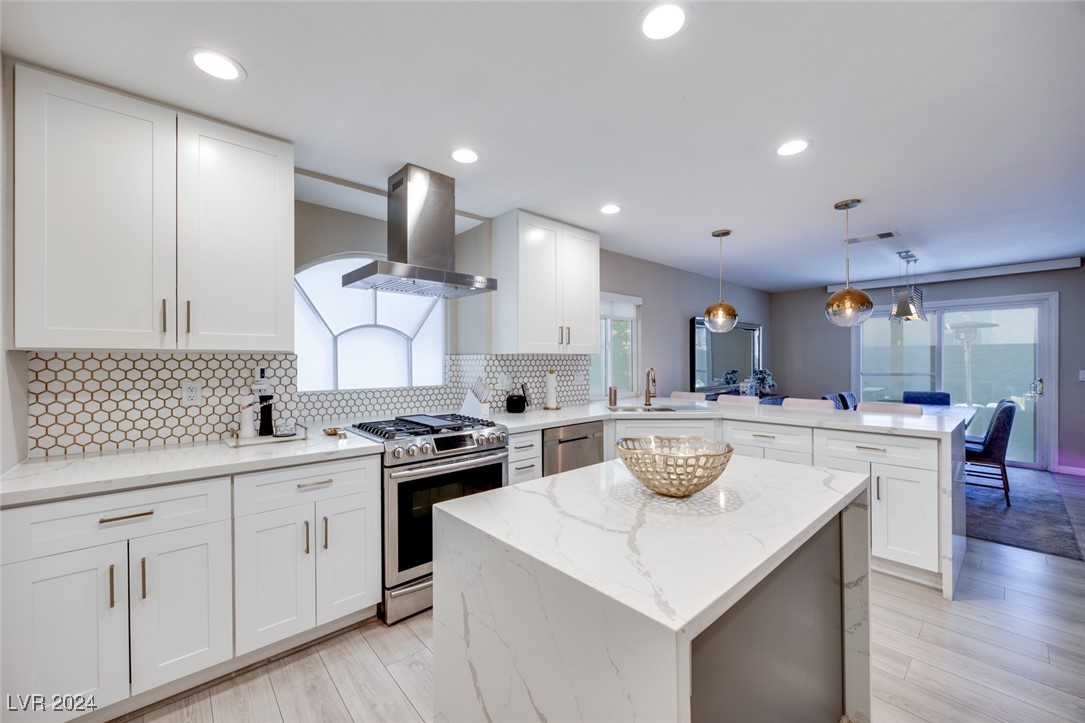 This kitchen was completely remodeled, including t