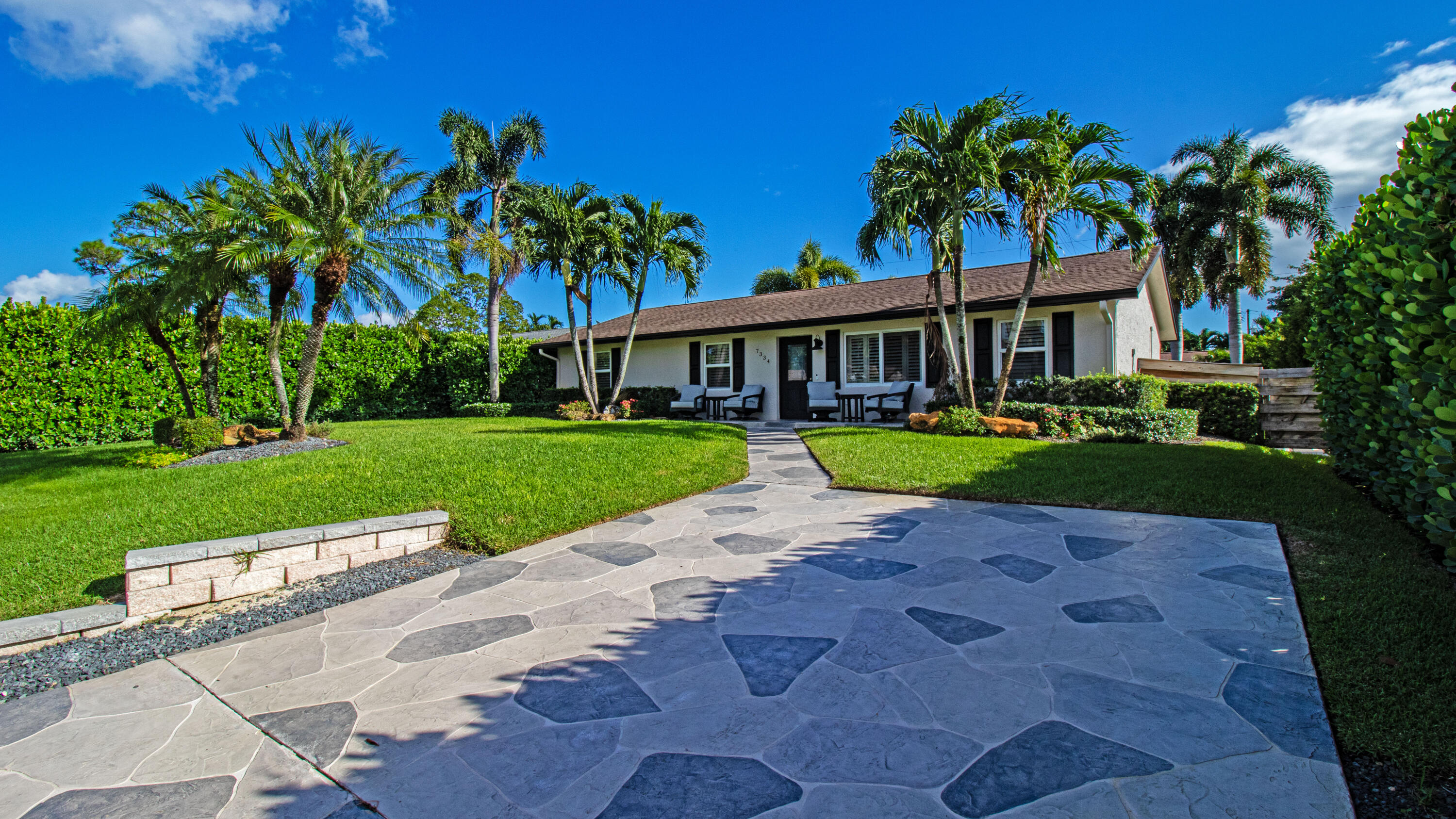 a view of a house with a swimming pool