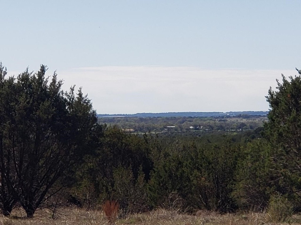 a view of city and mountain