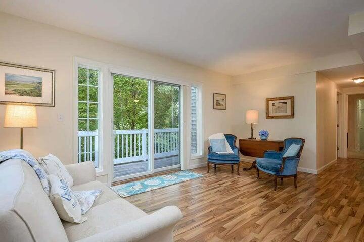 Living area with private deck