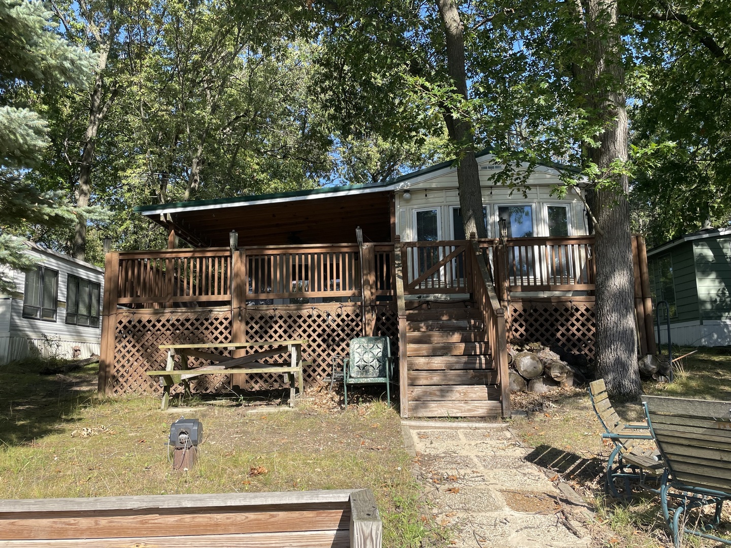 a front view of a house