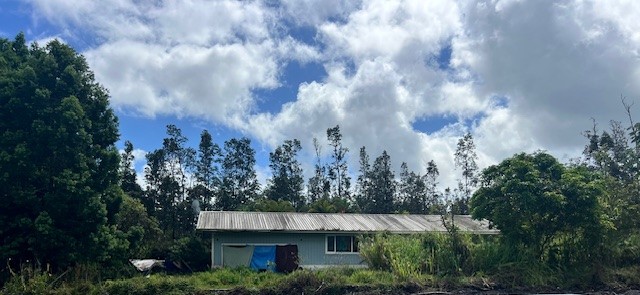 a view of a house with a garden