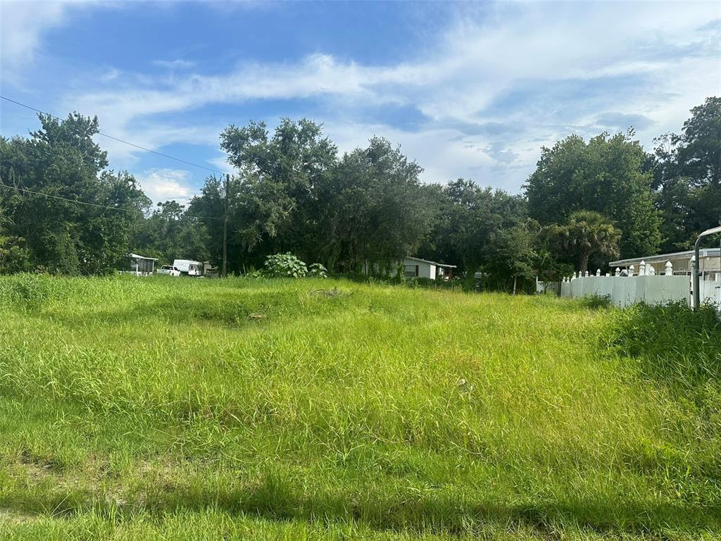 a view of outdoor space with deck and yard