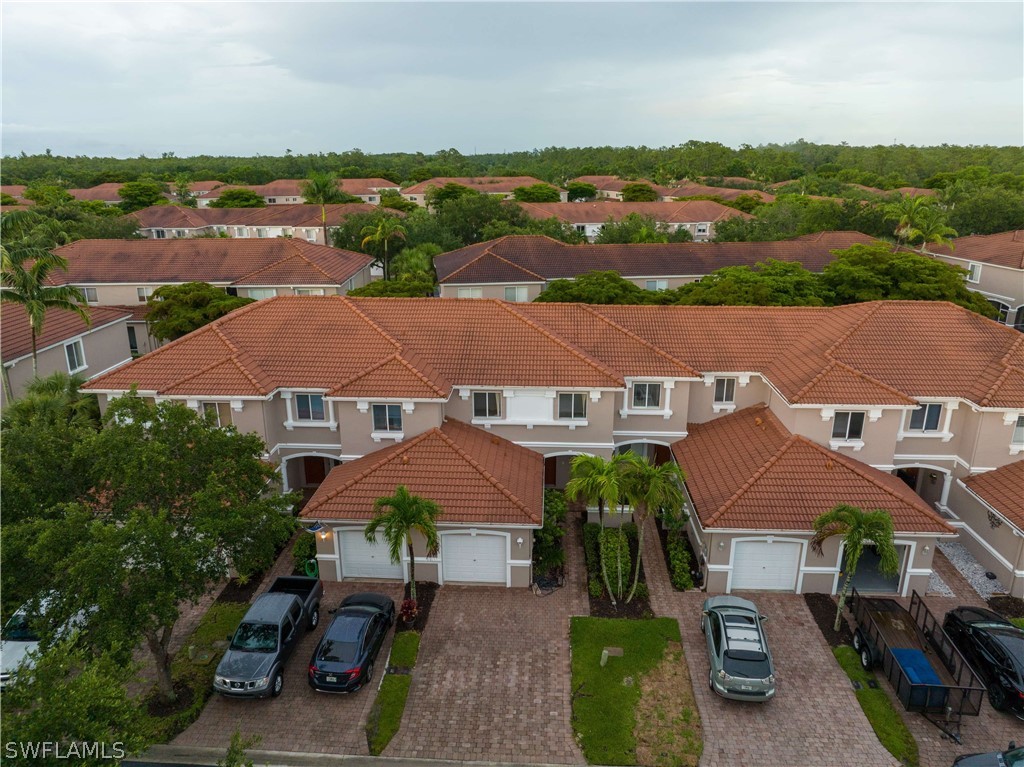 an aerial view of multiple houses