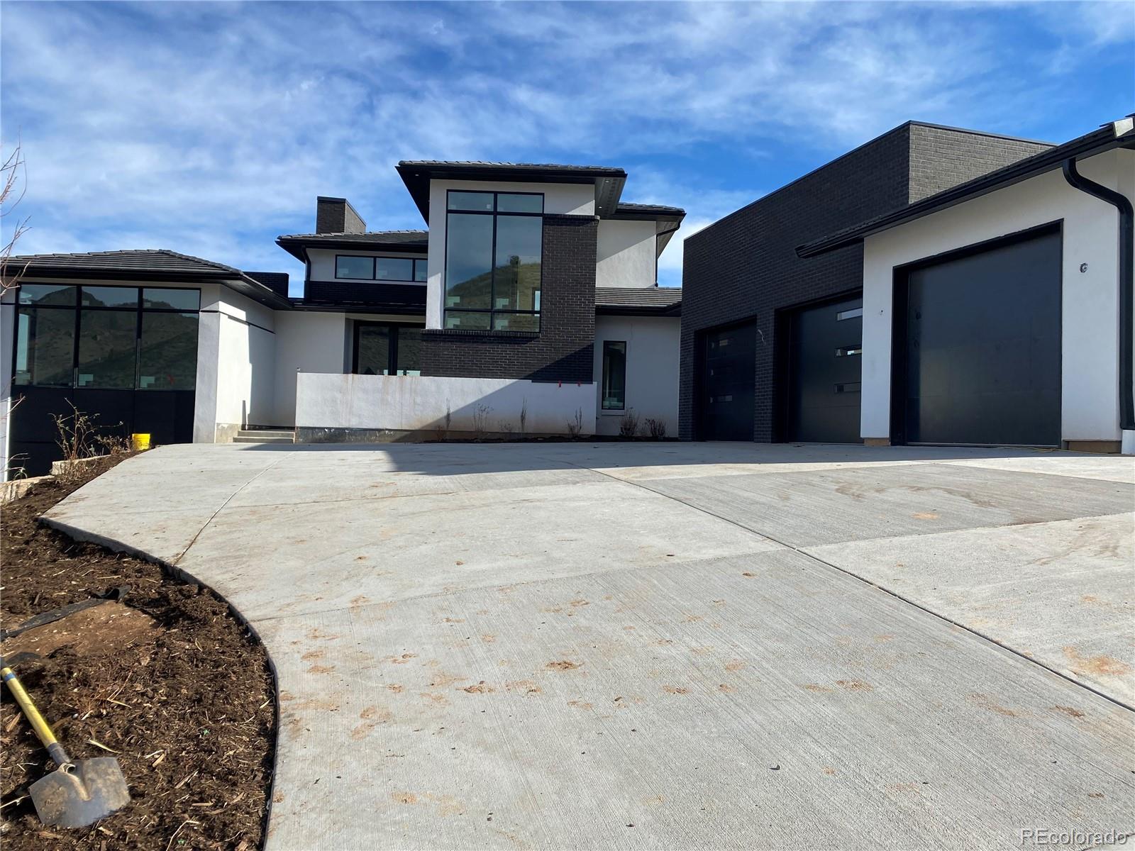 a view of a house with a patio