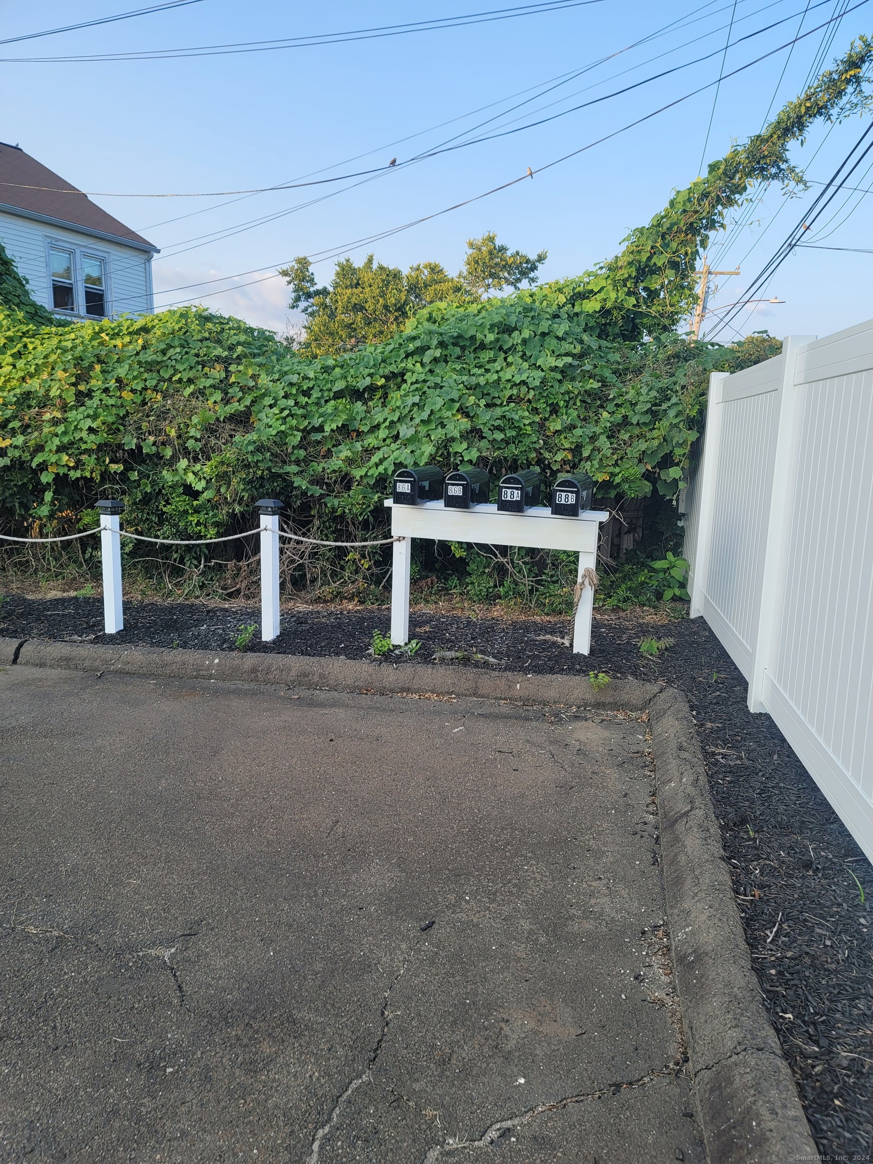 a view of a house with a garage