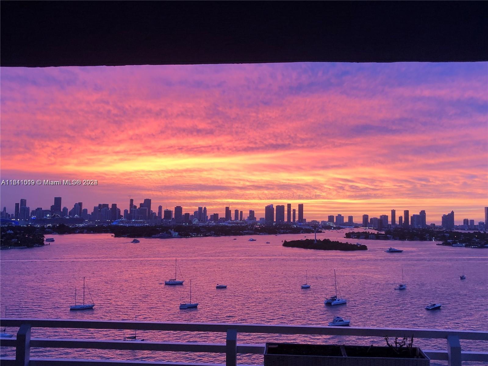 a view of lake and city