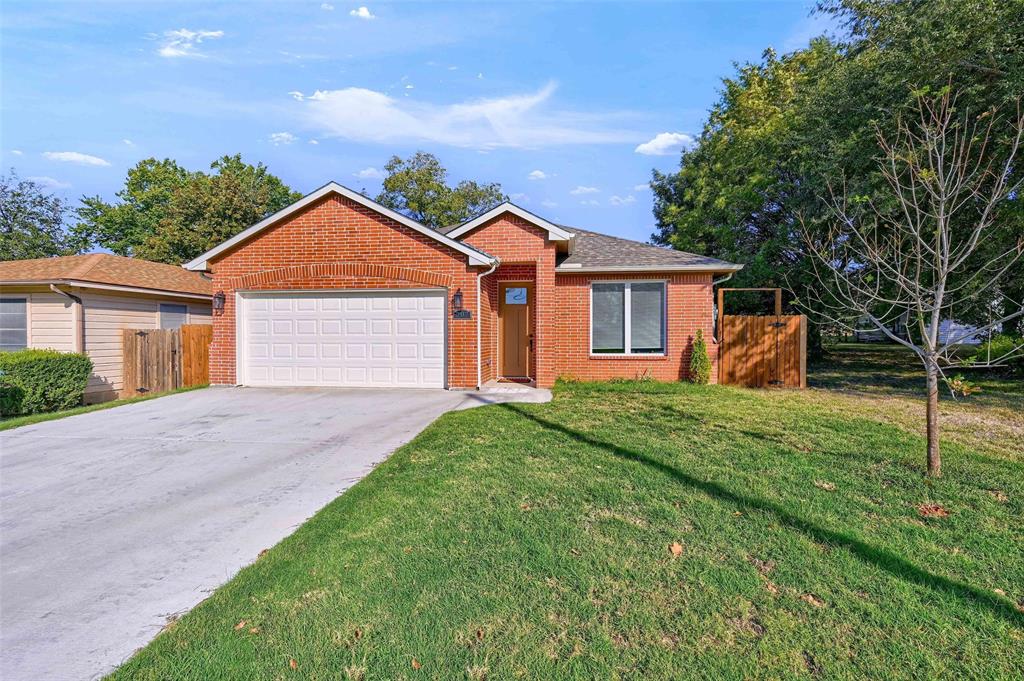 front view of a house and a yard