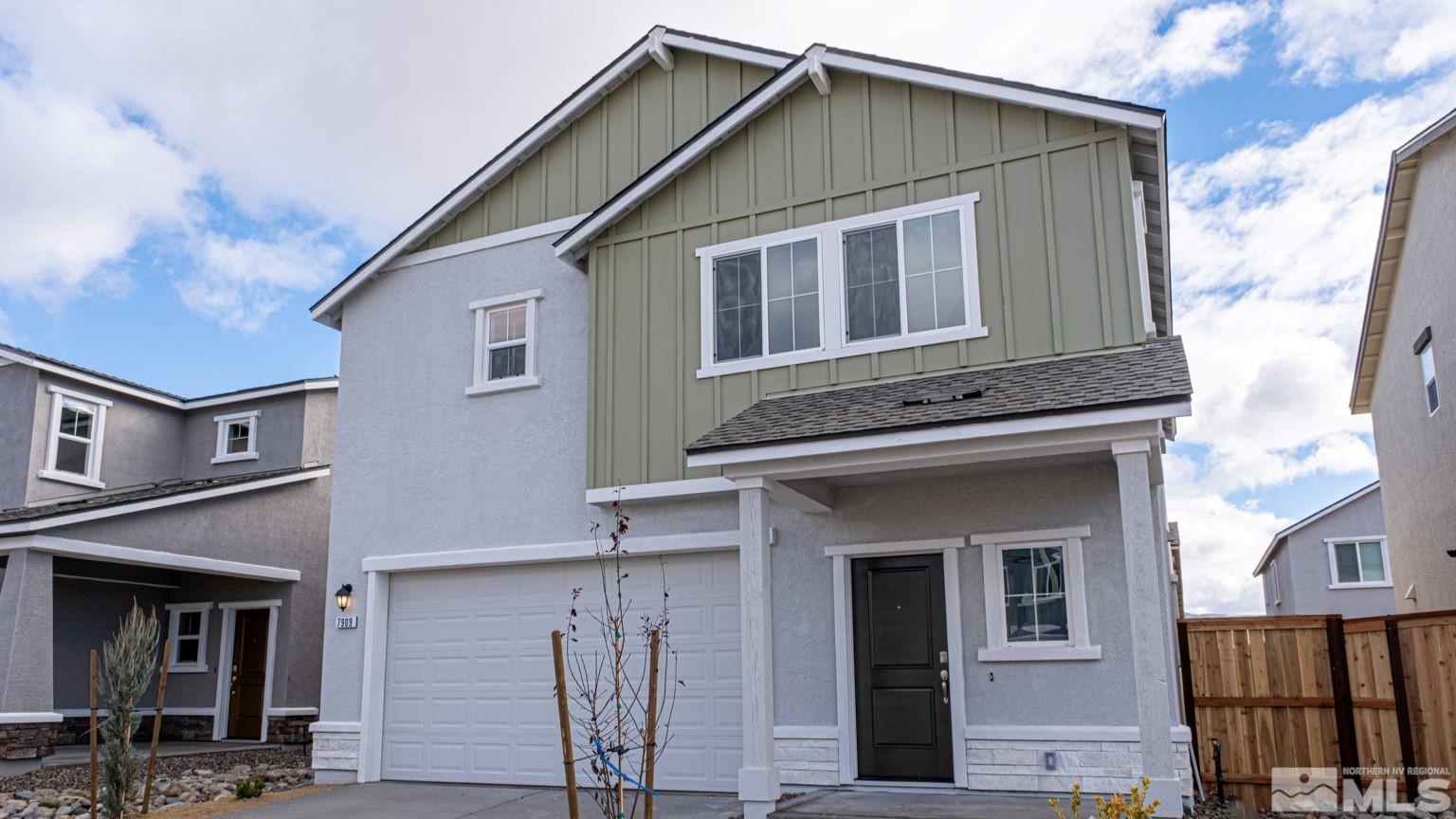 a front view of a house