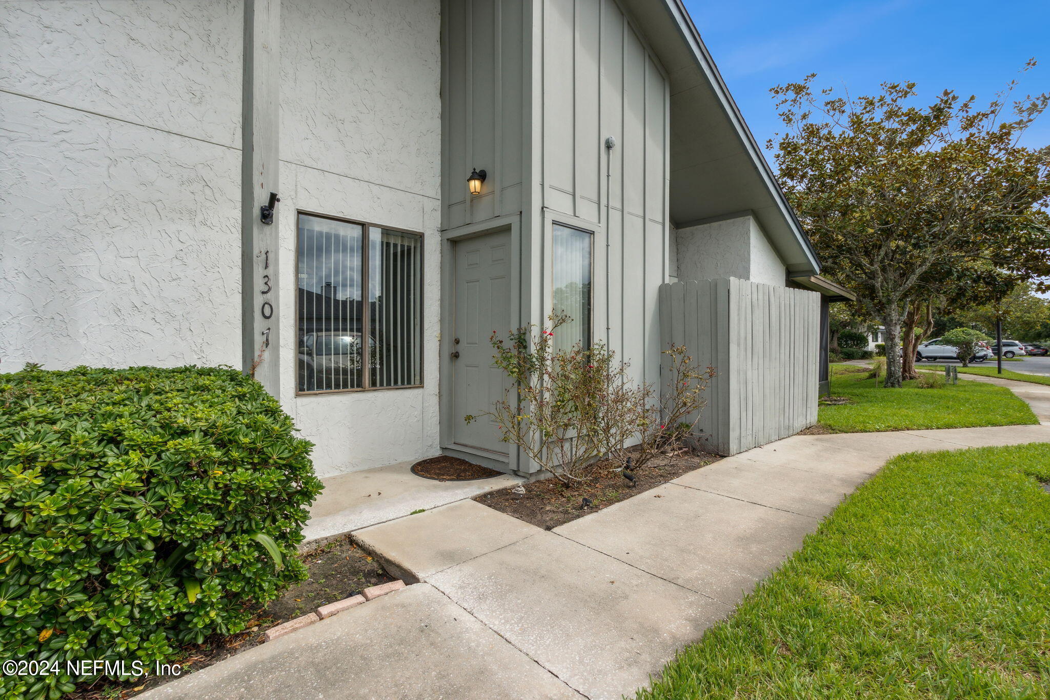 a front view of a house having yard