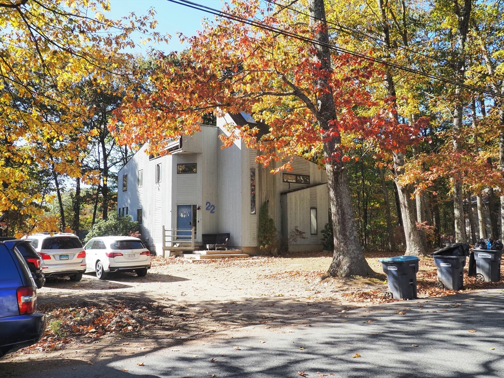 a car parked in front of a house