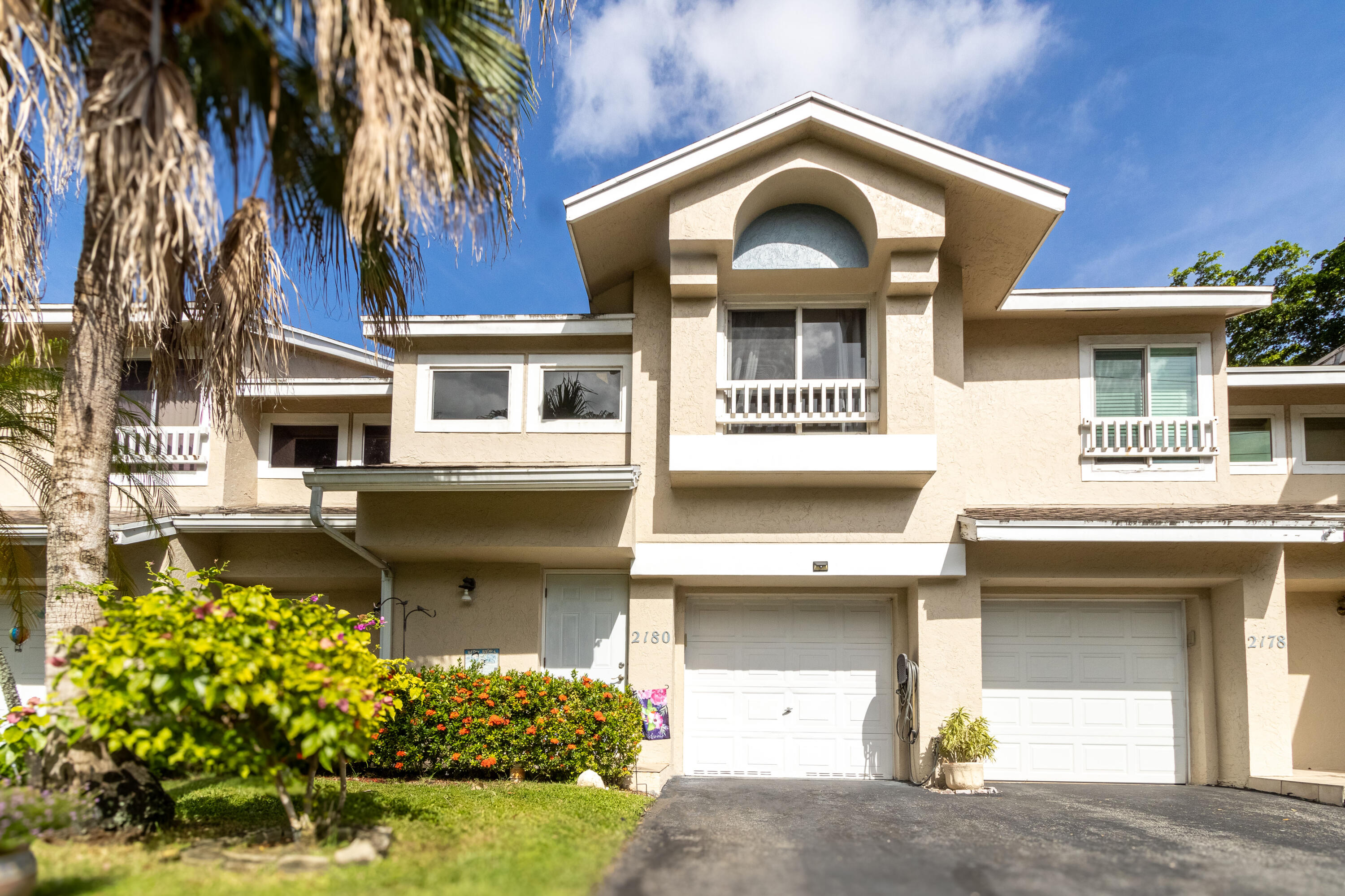 a front view of a house