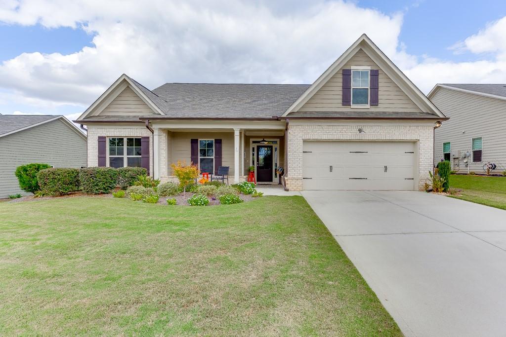 front view of house with a yard