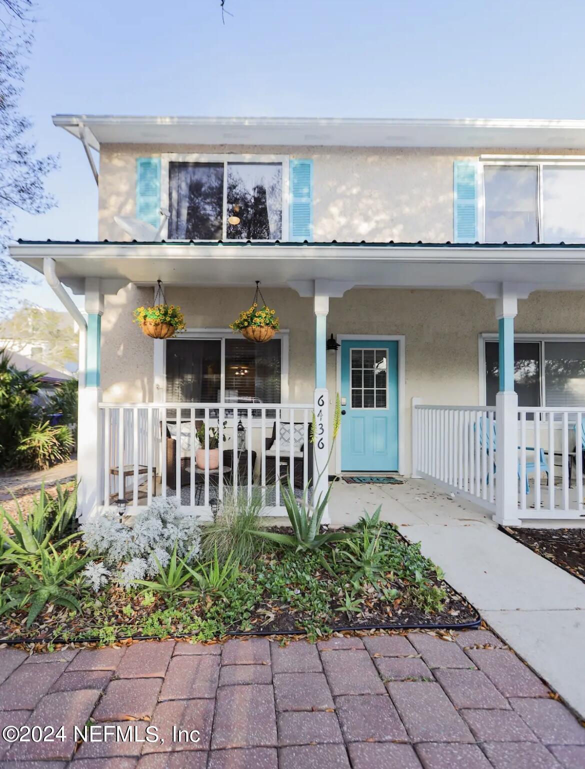 front view of a house with a porch