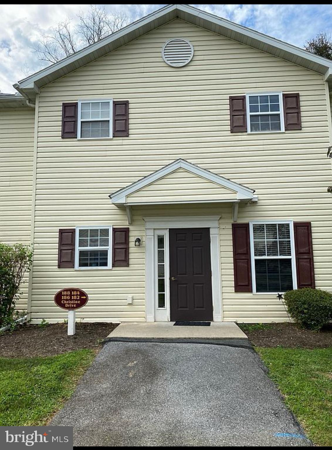 a front view of a house