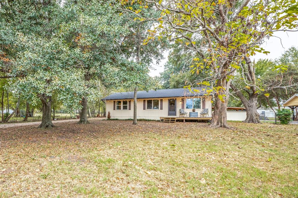 a house that has a tree in front of it