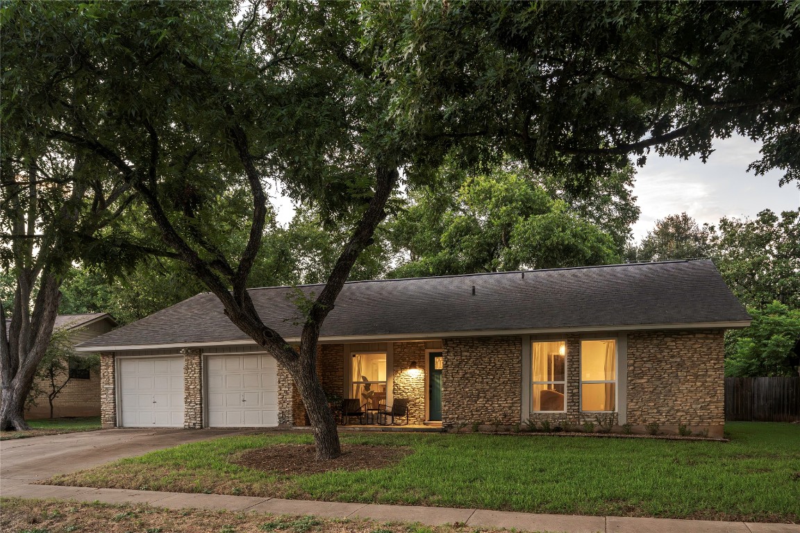 front view of house with a yard