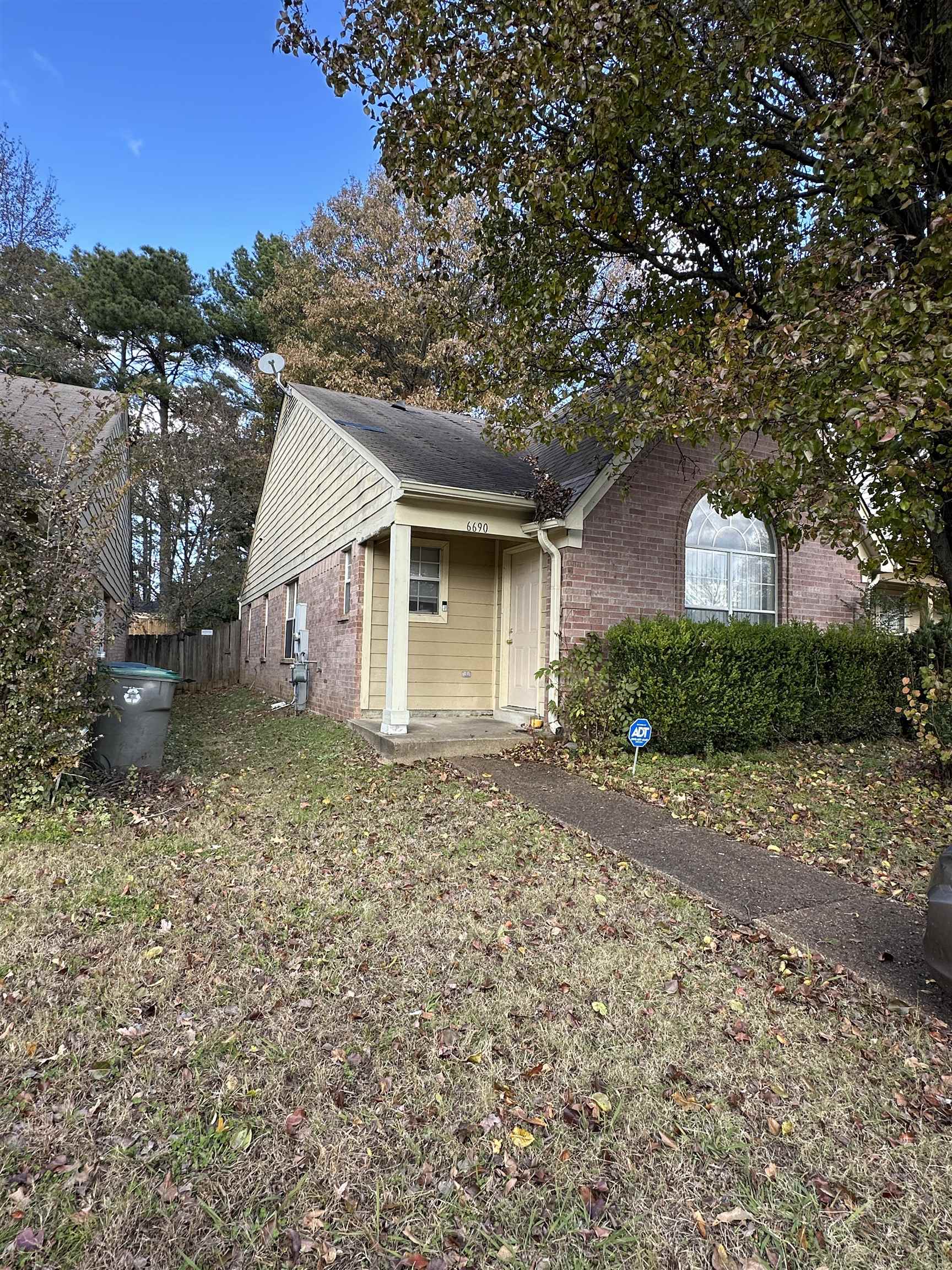 a house with a tree in front of it