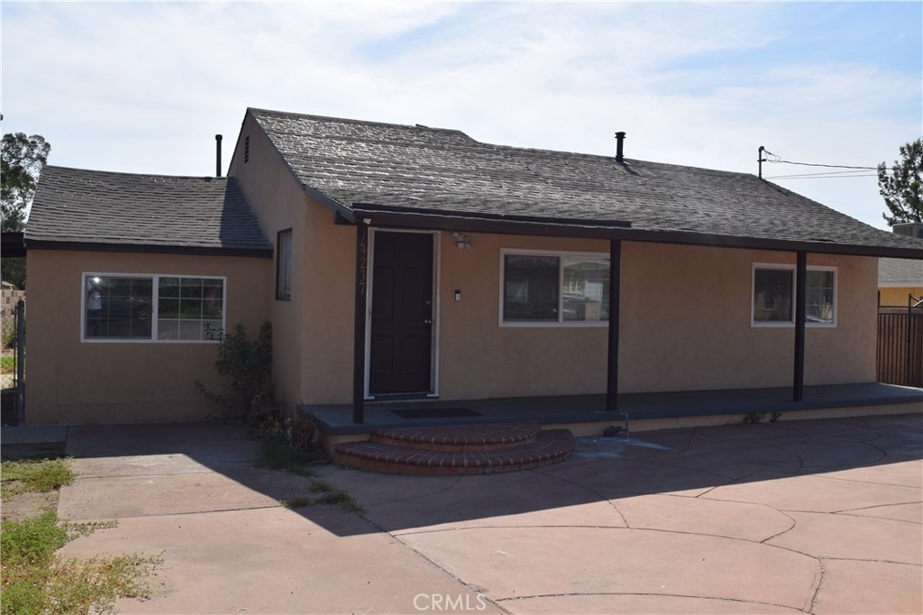 a front view of a house