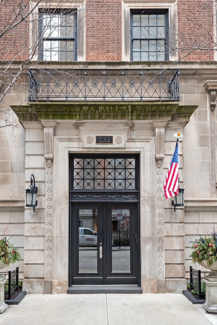 a view of a entrance gate of the building