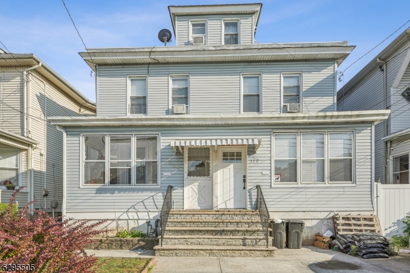 a front view of a house