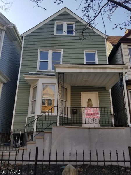 a front view of a house