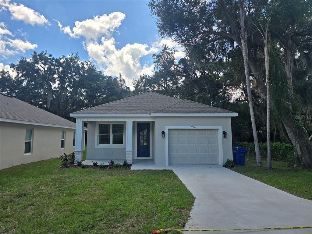 front view of house with a yard