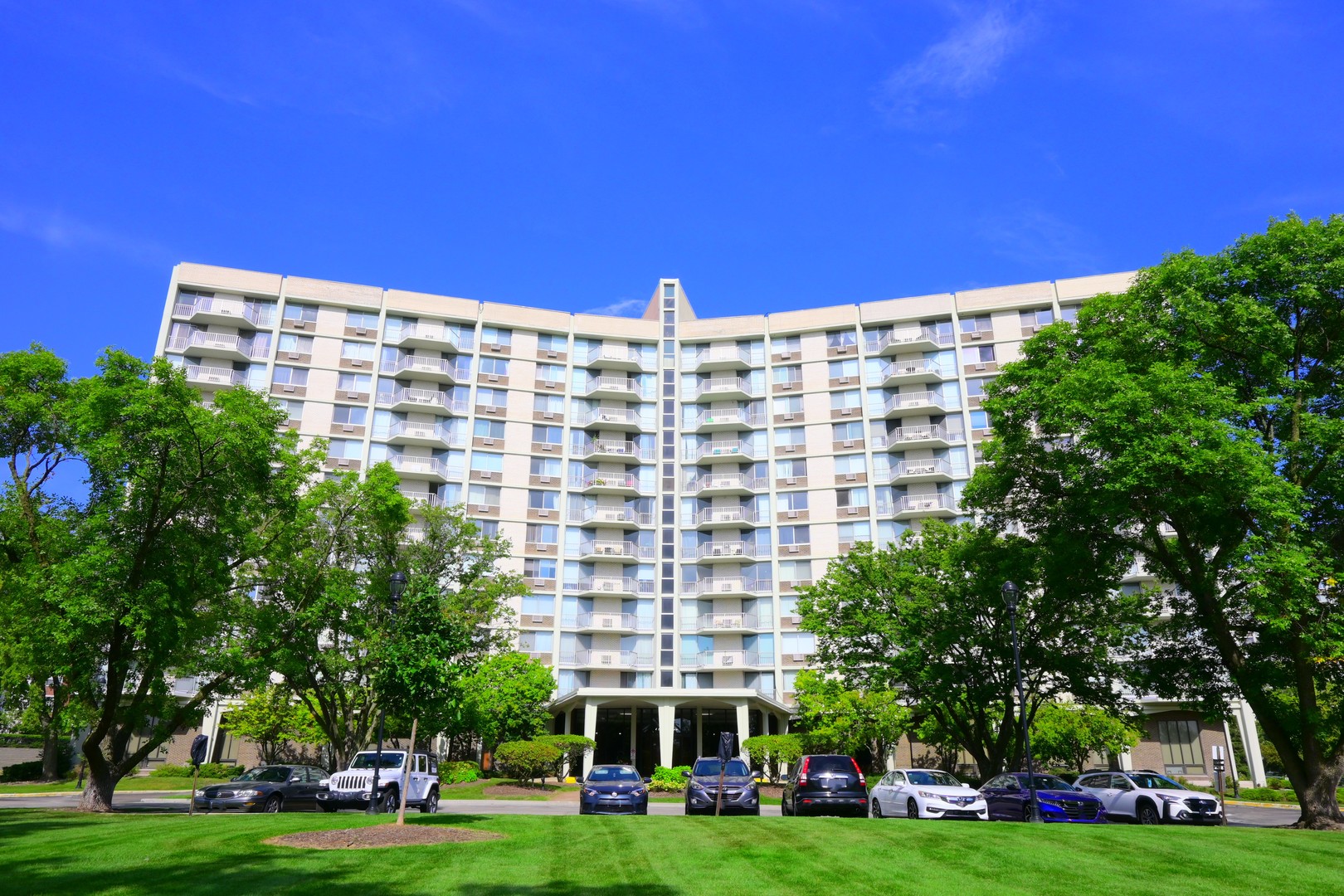 a view of a building with yard