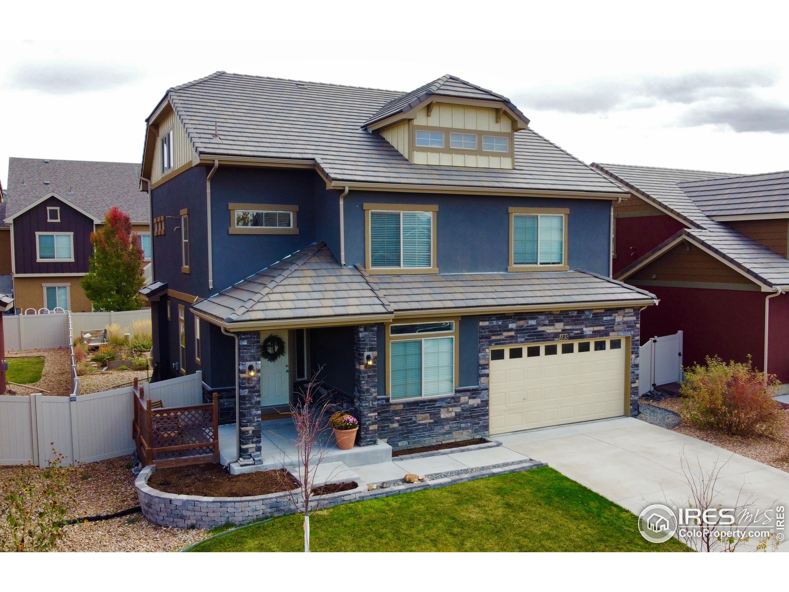 a view of a house with a patio