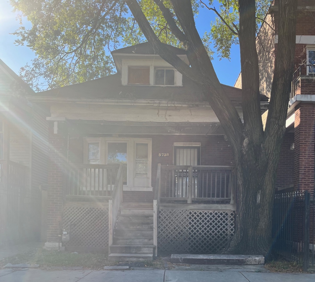 a view of front door