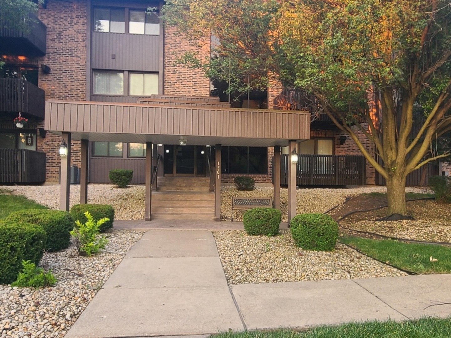 a view of a house with a garden